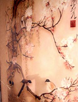 роспись прихожей в китайском стиле