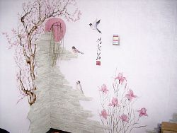 китайский стиль в росписи стен