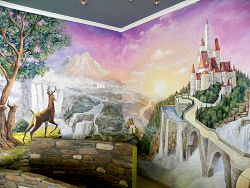 Детский сад, роспись стен