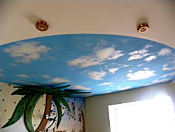 роспись потолка в детской комнате